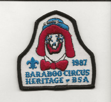 BARABOO  CIRCUS  HERITAGE  1987  PATCH - Boy Scout BSA B9 picture