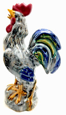 Hand Painted Ceramic Rooster Statue 12