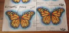 Vintage VIP Colorful Monarch Butterfly Pillow to Sew Fabric Panel 45x18 picture