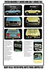 11x17 POSTER - 1972 Fiat 124 Coupe Spider Accessories picture