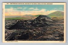 ID-Idaho, Craters the Moon, View from Big Crater Rim, c1939, Vintage Postcard picture