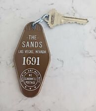 Vintage The Sands Hotel Casino Las Vegas Room Key and Fob Room #1691 TOWER picture