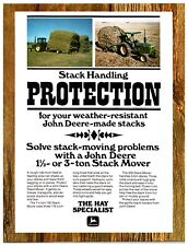 1970s John Deere Stack Handling - Original Print Advertisement (8.5in x 11in) picture