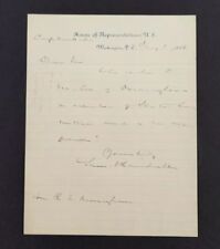 1886 House of Representatives Letterhead Signed by Speaker Samuel J Randall  picture