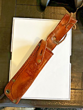 1970’s  Vintage Puma 6382 Trail Guide Knife Stag Handle & Sheath picture
