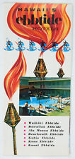 HAWAII EBBTIDE HOTELS AD SALES PAMPHLET BROCHURE WAIKIKI EARLY 1960s MAP PHOTOS picture