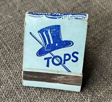 Vintage Douglas TOPS Hat - Come in Get Acquainted - Blue White Matchbook Matches picture