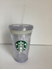 2012 Starbucks Mermaid Siren Clear 16oz (Grande) Cold Cup Tumbler Lid & Straw picture