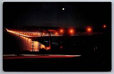 Postcard Worlds Longest Floating Bridge @ Night Seattle Washington   G 9 picture
