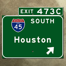 Texas Houston Interstate 45 South exit 473C 1961 highway marker road sign 12x10 picture