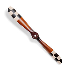 WWI Barnstormer Airplane Propeller Replica - Black and White Checkered Design picture
