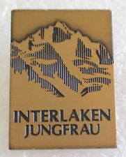 Vintage Interlaken Jungfrau Summit - Switzerland Tourist Travel Souvenir Pin picture