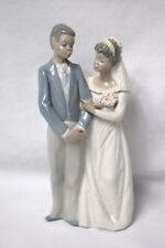 Vintage 1990 Lladro #5835 African American  I Do Wedding Couple No Box EUC picture