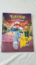 Vintage Pokemon Pocket Folder Ash Misty Pikachu Brock Used 1999  picture