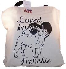 Loved By A Frenchie Tote Bag New  MADE IN USA picture