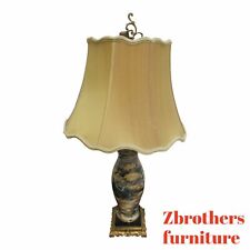Italian Regency Brass Marble Urn Table Lamp Louis XV A picture