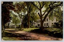 Norwichtown CT View From Village Green Postcard 1910s Street View picture