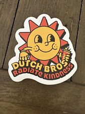Dutch Bros Sticker RADIATE KINDNESS SUN Mystery Sticker Hunt June 2024 picture