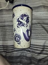 Starbucks Blue Siren Sailor Mermaid Tattoo 2016 Ceramic Travel Mug Tumbler 12 Oz picture