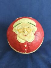 BRIERE Folk Art Pull Toy 1988 Mrs Claus Ball (Good condition) picture