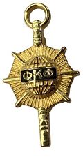 Vintage USA Phi Kappa Phi Honor Fraternity Sorority 14K Gold Pin Badge picture