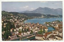 1966 Lucerne Switzerland PC city skyline with Mt. Rigi from Gutsch picture