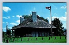 Cahokia IL-Illinois, Cahokia Courthouse State Memorial, Vintage Postcard picture