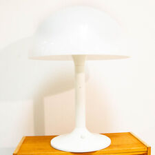 Mid Century Modern Table Lamp White Space Age Mushroom Desk Light Danish Design picture