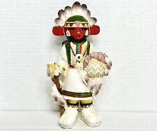 Kachina Doll Hopi 8” Statue Native American Eagle Staff Eagle Feathers_Strength picture