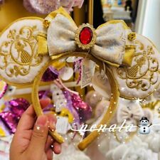 Disney authentic 2024 Snow white bow Minnie Mouse Ears Headband disneyland picture