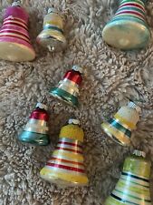 Lot Of 12 Vintage Shiny Brites Bell Ornaments  (see Description) picture