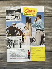 VTG Canada Vacations Unlimited Santa Fe System Lines Transportation Ad 7” X 10” picture