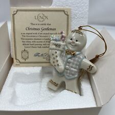 Lenox 2003 Christmas Gentleman Gingerbread Ornament Collection In Box picture