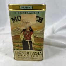ANTIQUE 1893 MONARCH LIGHT OF ASIA PURE INDIA TEA TIN REID MURDOCH CHICAGO picture