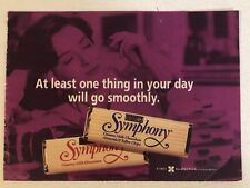 1993 Hershey Symphony Chocolate Bar Vintage Print Ad Advertisement pa19 picture