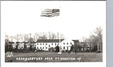 FORT HAMILTON HQ nyc ny real photo postcard rppc ~LIGHT CREASE brooklyn picture