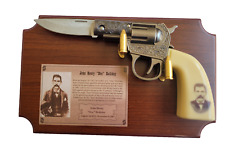 Doc Holiday Pistol Knife W/ Plaque Bullet Hook Collectable Western Gun Knife picture
