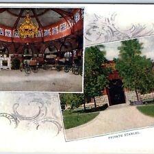 c1900s UDB St. Louis, MO Anheuser Busch Brewing Private Stables Postcard PC A242 picture