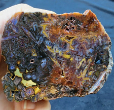 18.4 oz (523 gr) Colorful Stick Agate Pair, めのう, 玛瑙, Turkish Agate, Edelstein picture