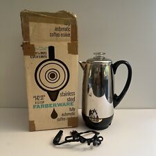 Vintage Farberware Superfast 12 Cup Electric Percolator Coffee Pot 142 ST XLNT picture