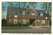 Sudbury,MA Gate Lodge,Wayside Inn Middlesex County Massachusetts Postcard picture