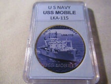 US NAVY - USS MOBILE ( LKA-115 ) Challenge Coin  picture