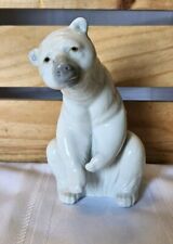 Lladro Made In Spain Resting Polar Bear Figurine 1208 5