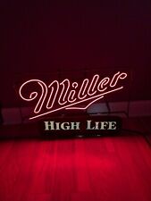 Vintage 28x17 1985 Miller High Life Beer Neon Sign Read Description Franceformer picture