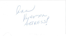 Ann Ryerson signed autographed index card AMCo COA 11268 picture