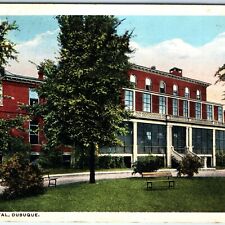 c1920s Dubuque, IA Finley Hospital Litho Photo Postcard PC Buettell Building A69 picture