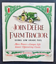 Vintage 1929 John Deere Farm Tractor Original Brochure - Rare picture