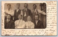 1910 Men Dressed Up. Pipes. Seattle Washington. Real Photo Postcard. RPPC picture