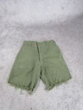 Vintage Og 107 Shorts Mens 30 Cutoff Pants Green Vietnam Military Cotton Sateen picture