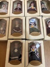 DG Creations 10 Victorian Posable Porcelain Doll Christmas Ornaments Collectible picture